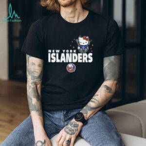 New York Islanders x Hello Kitty Hockey Collaboration Graphic T Shirt