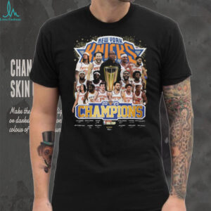 New York Knicks 2025 NBA Cup Champions Roster Signatures T Shirt
