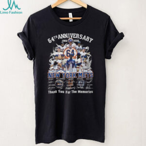 New York Mets 64th Anniversary 1962 2026 Players Signatures T Shirt