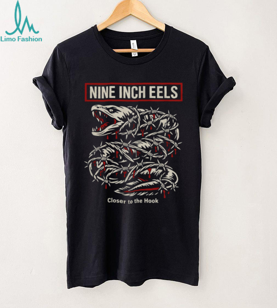 Nine Inch Eels Closer To The Hook Industrial Rock Parody Tee Nine Inch Eels Closer To The Hook Industrial Rock Parody Tee