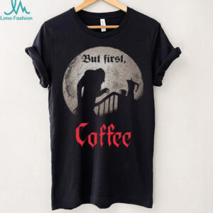 Nosferatu Vampire “But First, Coffee” Gothic Horror T Shirt