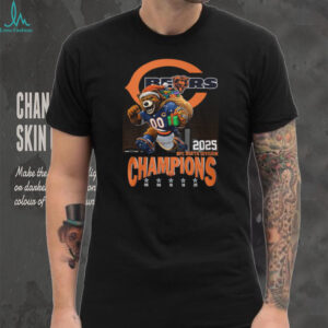 Official Chicago Bears 2025 NFC North Division Champions Locker Room Trophy Collection T Shirt