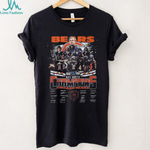 Official Chicago Bears 2025 NFC North Division Champions Signature T Shirt