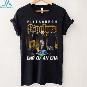 Official Mike Tomlin And Ben Roethlisberger Pittsburgh Steelers End Of An Era Shirt