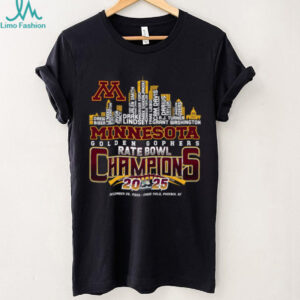 Official Minnesota Golden Gophers Skyline Names 2025 Rate Bowl Champions Shirt Official Minnesota Golden Gophers Skyline Names 2025 Rate Bowl Champions Shirt