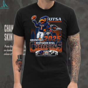 Official UTSA Roadrunners vs. FIU Panthers First Responder Bowl 2025 Champions Apparel Shirt