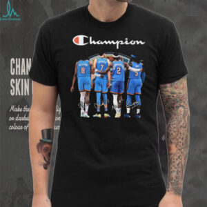 Oklahoma City Thunder Champion Players Signatures T Shirt