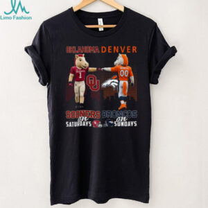 Oklahoma Sooners & Denver Broncos Fan T Shirt