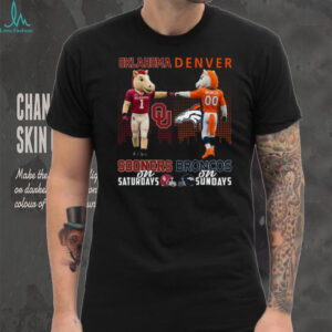 Oklahoma Sooners & Denver Broncos Fan T Shirt