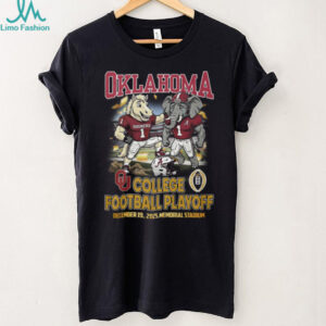 Oklahoma Sooners vs Alabama Crimson Tide College Football Playoff Winners 2025 Mascot T Shirt Oklahoma Sooners vs Alabama Crimson Tide College Football Playoff Winners 2025 Mascot T Shirt