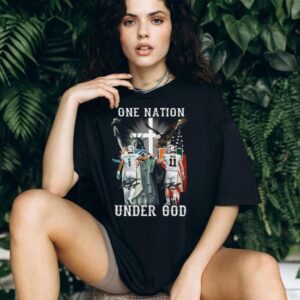 One Nation Under God Tua Tagovailoa & Jake Beck Dolphins T Shirt