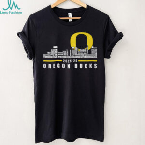 Oregon Ducks 2025 26 Team Roster Skyline Shirt