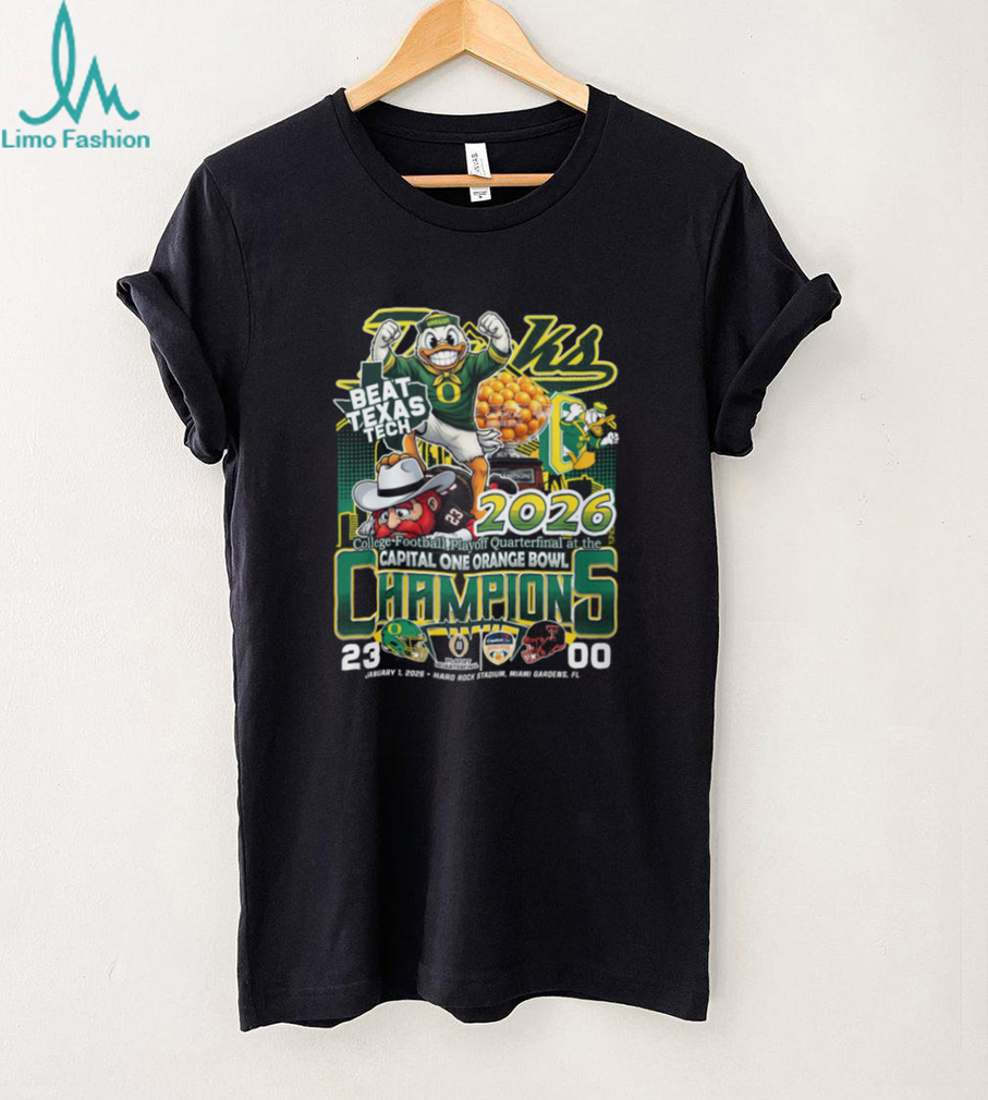 Oregon Ducks 2026 Orange Bowl Champions T Shirt Oregon Ducks 2026 Orange Bowl Champions T Shirt