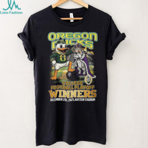 Oregon Ducks vs Georgia Bulldogs College Football Playoff Winners 2025 Mascot T Shirt Oregon Ducks vs Georgia Bulldogs College Football Playoff Winners 2025 Mascot T Shirt