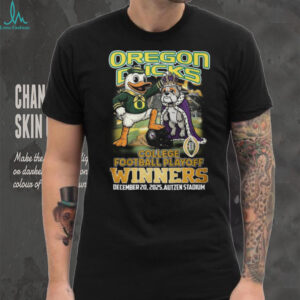Oregon Ducks vs Georgia Bulldogs College Football Playoff Winners 2025 Mascot T Shirt