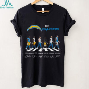 Los Angeles Chargers Abbey Road Signatures T Shirt Los Angeles Chargers Abbey Road Signatures T Shirt