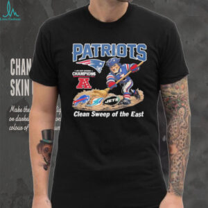 Pat Patriot New England Patriots AFC East Division clean Sweep of the East shirt
