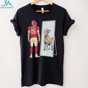 Patrick Mahomes #15 Goat Mirror Reflection Football T Shirt
