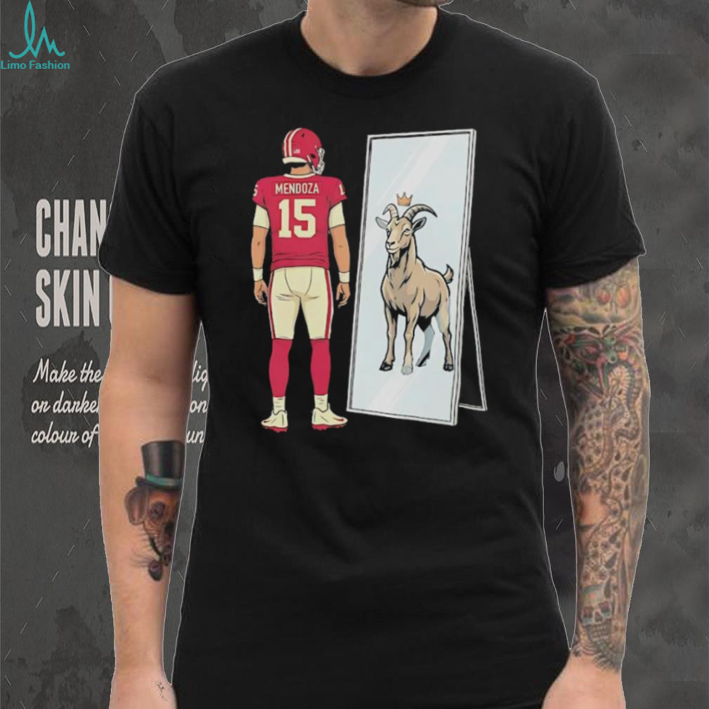 Patrick Mahomes #15 Goat Mirror Reflection Football T Shirt Patrick Mahomes #15 Goat Mirror Reflection Football T Shirt