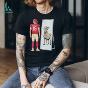Patrick Mahomes #15 Goat Mirror Reflection Football T Shirt