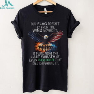 Patriotic American Flag Eagle Soldier Memorial Quote T Shirt