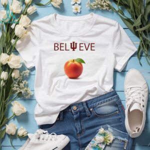 Peach Indiana Hoosiers Football Believe beat Oregon shirt