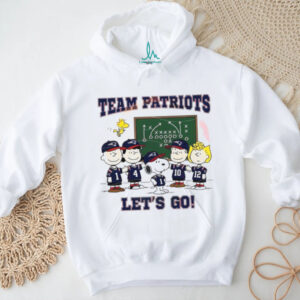 Peanuts Gang Team Patriots “Let's Go!” Football Playbook T Shirt