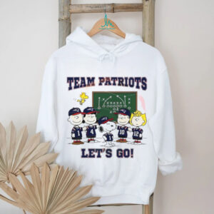 Peanuts Gang Team Patriots “Let's Go!” Football Playbook T Shirt