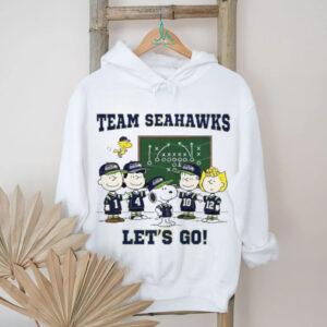 Peanuts Gang Team Seahawks “Let's Go!” Football Playbook T Shirt
