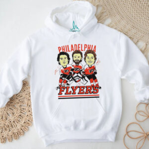 Philadelphia Flyers Hockey big 3 Players cartoon signature shirt
