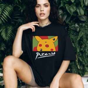 Pikasso Pikachu Cubism Abstract Art Parody Pokémon T Shirt