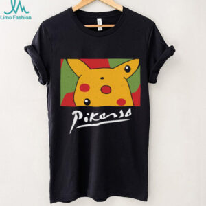 Pikasso Pikachu Cubism Abstract Art Parody Pokémon T Shirt
