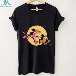Pink Panther and Inspector Clouseau Retro Cartoon Mystery T Shirt