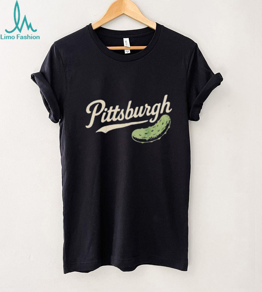 Pittsburgh Pickle Festival Vintage Script Graphic Navy T Shirt Pittsburgh Pickle Festival Vintage Script Graphic Navy T Shirt