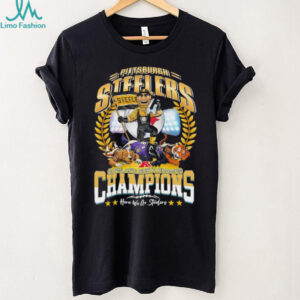 Pittsburgh Steelers AFC North Champs 2025 Champions here we go Steelers shirt Pittsburgh Steelers AFC North Champs 2025 Champions here we go Steelers shirt
