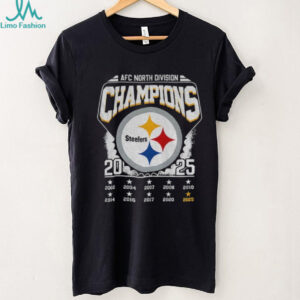 Pittsburgh Steelers Football AFC North Division Champions 2002 2025 vintage logo shirt Pittsburgh Steelers Football AFC North Division Champions 2002 2025 vintage logo shirt