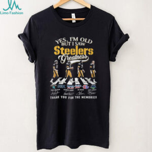 Pittsburgh Steelers Legends Abbey Road Greatness Signature T Shirt