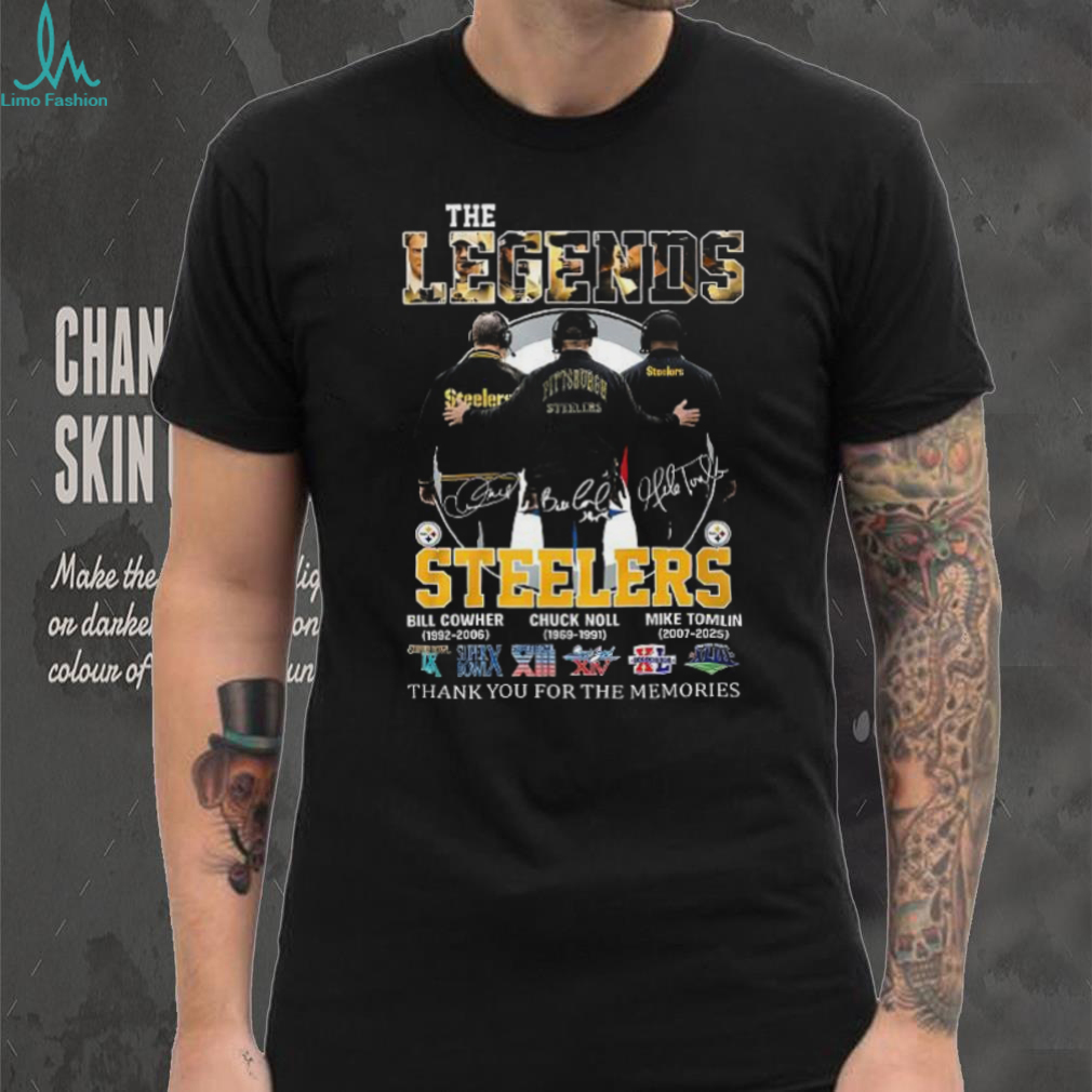 Pittsburgh Steelers The Legends thank you for the memories signature shirt Pittsburgh Steelers The Legends thank you for the memories signature shirt