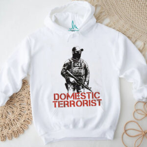 Political Satire T Shirt ICE Agent Domestic Terrorist Graphic Tee
