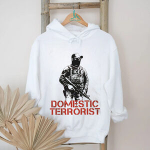 Political Satire T Shirt ICE Agent Domestic Terrorist Graphic Tee