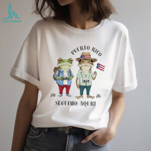 Portland Frog Puerto Rican flag 2026 Seguimo Aquri shirt