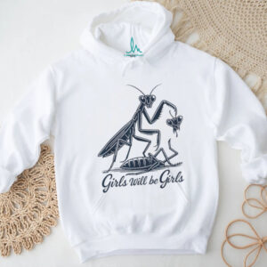 Praying Mantis “Girls Will Be Girls” Funny Nature Illustration T Shirt