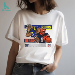 Rams vs. Bears NFL Divisional Round Mascot Battle Graphic T Shirt
