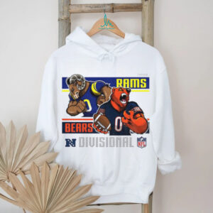 Rams vs. Bears NFL Divisional Round Mascot Battle Graphic T Shirt