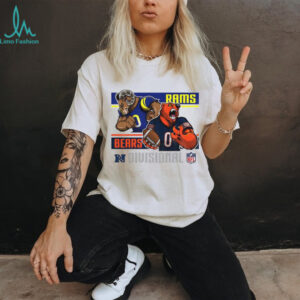 Rams vs. Bears NFL Divisional Round Mascot Battle Graphic T Shirt