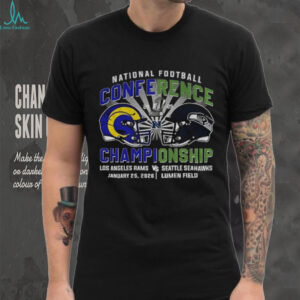 Rams vs. Seahawks 2026 NFC Championship Game Helmet Matchup T Shirt