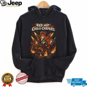 Red Hot Chilli Carpers Funny Fishing Band Parody T Shirt