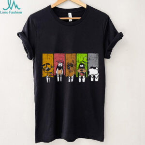 Reservoir Dogs Style Cartoon Hounds Pop Culture Mashup T Shirt