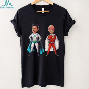 Retro 90s Superhero Duo Meteor Man and Blankman Cartoon T Shirt