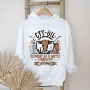 Retro CTT Oil Exploration & Cattle Company Est 2026 White Tee